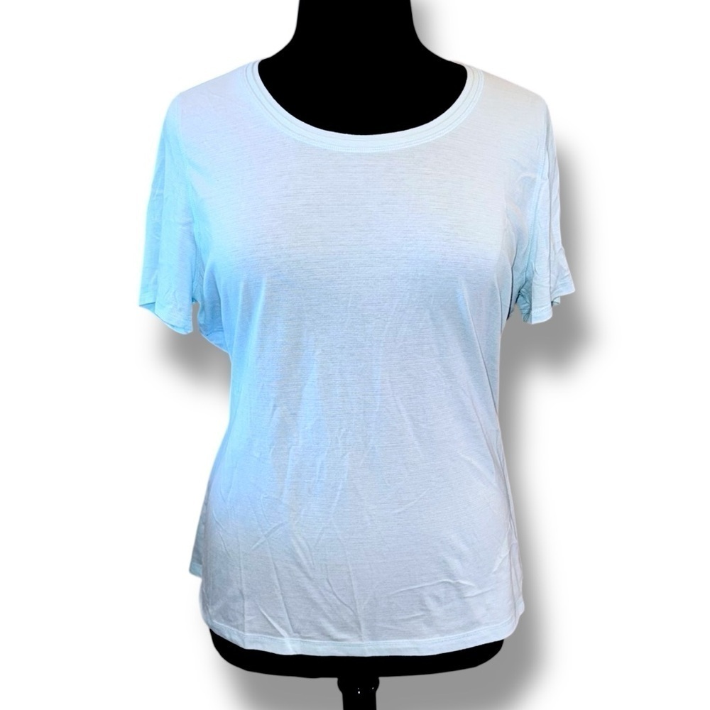 TALBOTS T BY TALBOTS Supersoft Short Sleeve Tee - Aquamarine 2X